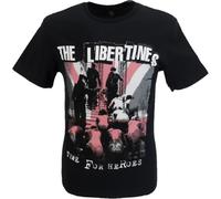 Mazeys Mens Official The, Libertines T Shirts (UK, Alpha, M, Regular, Regular, Time for Heroes Flag)
