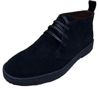 Mazeys Mens Retro Desert Boots (Black, UK Footwear Size System, Adult, Men, Numeric, Medium, 10)