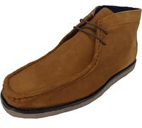 Mazeys Mens Retro Moccasin Boots (11 UK, Tan, numeric_11)