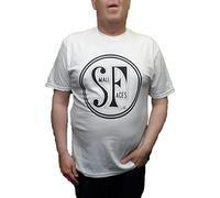 Mazeys Mens Small Faces Crew Neck T Shirt (White) 2XL