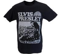 Mazeys Mens Sun Records Elvis Officially Licensed T Shirts (UK, Alpha, L, Regular, Regular, Heartbreaker)