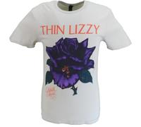 Mazeys Mens Thin Lizzy Officially Licensed T Shirts (UK, Alpha, M, Regular, Regular, Black Rose)