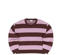 Mazine - Women's Striped Jacquard Knit Jumper - Jumper size XL, brown/purple