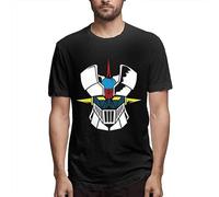 Mazinger Z Mens T-Shirt Printed Graphic Top Unisex Black Tee L