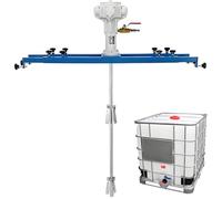 MazmornFly IBC Air Agitator, Pneumatic IBC Ton Drum Mixer Machine, Folding Propeller, with Support Hanger, for Paint Coating Materials Viscous Liquid Ink Dissolver Agitator Three-cylinder