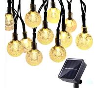 Mazo 50 LED Outdoor Fairy String Lights Waterproof - 8 Modes Christmas Lights Outdoor Solar Powered for Garden Wedding Bedroom Yard Home Party - 9.5m / 31ft - Warm White
