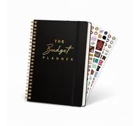 Mazo Moon Budget Planner - Finance & Expense Tracker Notebook with Monthly Budget Pages, Bill Payment Tracker, Debt Payoff & Savings Goals, A5 Spiral-Bound Money Management Journal