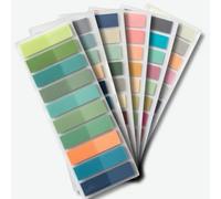 Mazo Moon Page Marker Sticky Index Tabs - 200pcs Morandi Colours or 1200pcs Multipack, Transparent Writable & Repositionable Tabs for Books, Journals, Planners & Study (Multipack)