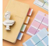 Mazo Moon Sticky Notes - 120 Sheets Square Self-Stick Memo Pads, Strong Adhesive Pastel Notes for Office, School & Journaling (All 3 Colours)