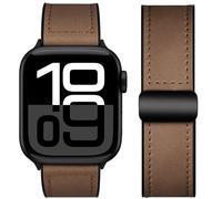 Mazuboho Leather Bands for Apple Watch Strap 49mm 46mm 45mm 44mm 42mm, Vintage Leather with Adjustable Magnetic Buckle for Apple Watch Strap Ultra 3, Ultra 2, Ultra, Series 11 10 9 8 7 6 5 4 SE 3 2 1