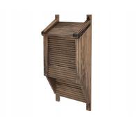 MAZUR Bat Shed, Wooden Bat Nesting House, 55 x 25,5 cm, Shelter of Nights Nights Dwarks, Midgets, Gacks, Nesting Shed, Summer and Winter Hideout, Pine Wood, Light
