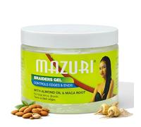 Mazuri Braiders Gel - Control Edges & Ends 355 ml,Medium Hold Edge & Braid Control Gel with Almond Oil & Maca Root,Residue Free Styling for Braids,Twists, Locs & Sleek Protective Hairstyles