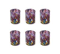 MAZZEGA ART & DESIGN Shot Tequila Glasses in Glass Blown and Hand-Crafted with Murrine Murano I Colori di Murano Model Shot 70 ml Made in Italy (6, Purple)