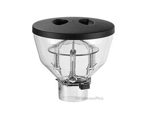 Mazzer Mini Short Low Profile Hopper Complete with Lid & Sliding Gate - OEM / Replacement hopper fits the Mazzer Mini, Mazzer Mini E, and the Super Jolly.