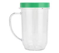 MB - 1001 Blender Cup Replacement 16Oz | Green Ring Easy Identification | Food Grade PP Sturdy Mixer Accessory | Compatible with 250W Personal Blender