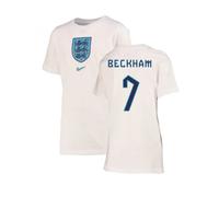 (MB) 2022-2023 England Crest Tee (White) - Kids (Beckham 7)