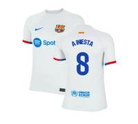 (MB) 2023-2024 Barcelona Away Shirt (Kids) (A Iniesta 8)