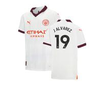 (MB) 2023-2024 Man City Away Shirt (Kids) (J ALVAREZ 19)