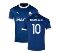 (MB) 2023-2024 Marseille Away Shirt (Kids) (Aubameyang 10)