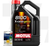 MB 229.5 Engine Oil Motul 8100 X-Cess Gen2 5W-40 5L 5 Litre + 5L SCREENWASH