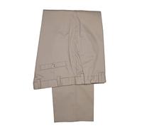 MB CLOTHING Expandable Waist Chino Trousers Classic Side Elastic Waist Chino Concealed SEMI Side Elastic at The Waist 100% Cotton Colours Stone Soft MULBERR (48 29, Stone)