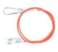 mb-m® 900435 Breakaway Cable Brake Cable Safety Rope for Trailer with Fork and Bolt, Length 1050 mm, Red