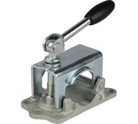 mb-m Cast Iron Clamp Clamp Jockey Wheel Holder Reinforced by Cast Iron Plate Pipe Diameter 48 mm for Jockey Wheel Support Trailer Caravan