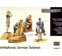 MB Masterbox German Tankman Africa Corps German Tank Crew 1:35 with Donkey