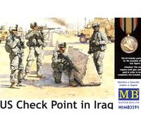 Mb Masterbox U.S. Checkpoint in Iraq USA Checkpoint 4 Soldiers 1:35 Kit