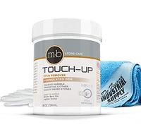 MB Stone Care MB-11 Marble Polishing Powder with Microfiber Cloth and Gloves - Spot Polish Water Stains, Rings or Etches to Restore Marble, Travertine, Limestone or Onyx