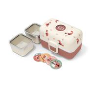 monbento - Kids Lunch Box MB Tresor Fox - Cute Bento Box with 3 Compartments - Ideal for Lunches or Snacks at School/Park - BPA Free - Food Grade Safe - Pink