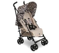 My Babiie MB01 Stroller - from Birth to 4 Years (22kg), Lightweight & Compact Umbrella Fold, Travel Buggy for Toddlers - Fawn Leopard