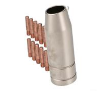 MB15 for mig Welding for contact Tips 0.6/0.8/1.0mm for Clarke SIP | Metal Construction, Fits MB15/14AK/15AK Torches, Includes for contact Tips & Shroud, For Clarke/SIP/MIG130-200 Welders