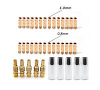 MB15 MIG Welding Torch Consumables Set - 38PCS with 0.8mm/1.0mm Conical Nozzles, Tip Holders & Shrouds for Rilon, Jasic, Mitech and Compatible Machines