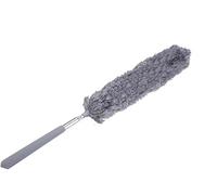 MBA Microfiber Duster - Feather Dusters for cleaning Blinds, Furniture Cobweb, windows & Cars -Shelves and Ceiling Fans, Extendable Handle Long Reach with 88 cm Length (Grey)