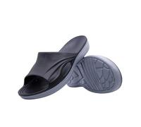 MBACODAI Big Size 49 50 Beach Rubber Slippers Men Women Slides Summer Shoes Outdoor Indoor Home House Soft Comfortable(Black Gray,12 UK)