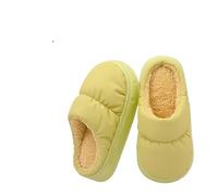 MBACODAI Gacimy Winter Fur Lined Slippers For Women New Waterproof Fuzzy Cotton Shoes Men Plush Slides Couple Indoor Fluffy House Slipper(Green,9.5 UK)