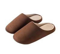 MBACODAI Indoor Floor Unisex Slippers for Autumn and Winter Lightweight, Comfortable, Relax and de-stress Household Shoes for Bedroom(Coffee,10 UK)
