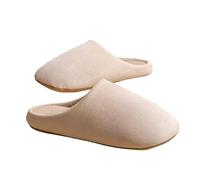 MBACODAI Indoor Floor Unisex Slippers for Autumn and Winter Lightweight, Comfortable, Relax and de-stress Household Shoes for Bedroom(Beige,7 UK)