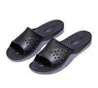 MBACODAI Mens Rubber Slide Slippers Flat Beach Sandals Summer Casual Slides Outdoor Indoor Home Shoes Plus Big Size 49 50 51 52 53 54(Black Gray,5.5 UK)