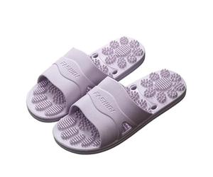MBACODAI WaterLeaky Bathroom Slippers Massage sole Quick-drying Shower Hollow Out Indoor Soft PVC Shoes Anti-Slip Flip Flops Men Women(Green,13 UK)