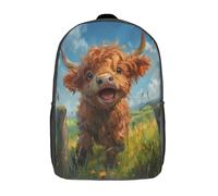 MBAHEUURR Cute Little Cow School Bags School Backpack for Kid Big Capacity Bookbag Primary School Rucksack Bag for Girls Children Casual Daypack for Teen Girl Backpacks 17inch