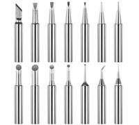 MBAIYO 14pcs 900M Soldering Iron Tips, Universal Replacement Solder Tips Soldering Tips Solder Iron Tips Fit Most Soldering Stations Soldering Iron Accessories