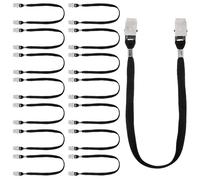 MBAIYO 15 Pcs Hat Clips for Wind, Hat Windy Clips for Boating Adjustable Windproof Hats Strap Clip Hats Rides Cap Retainer for Baseball Cap Fishing Camping Outdoor Activities Black