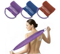 MBAIYO 3 Pieces African Net Sponge with Handles, Authentic African Exfoliating Net Sponge Back Scrubber for Shower, Body Wash Nets Sponges for Bath