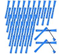 MBAIYO 40 Pcs Perm Rods for Short Hair, Cold Wave Heatless Curling Rollers Plastic Perming Rods Medium Curling Rod Cold Wave Perm Rod Set for Long Hair Natural Waves Curls (0.35 Inches, Blue)