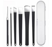 MBAIYO 6 Pack Ingrown Toenail Removal Kit, Professional Pedicure Tools for Ingrown Toenail Callus Shaver Corn Removers for Toes Stainless Steel Nail Knives Kit with Storage Box