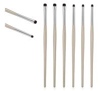 MBAIYO 6 Pcs Mini Smudge Brush for Eyeliner, Thin Eyeshadow Brushes Eyeliner Smudge Brush Soft Smudger Tool Eyeshadow Precision Application with Powder Gel Cream Liquid Concealer Eye Makeup Brush Set