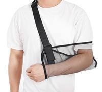 MBAIYO Arm Sling for Shoulder Injury, Adjustable Mesh Breathable Shower Immobilizer for Left Right Arm, Elbow Wrist Support for Men Women