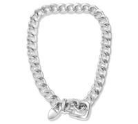 MBAIYO Cuban Link Chain Necklace, Punk Belt Buckle Chunky Choker Necklace Thick Chain Cuban Vintage Statement Necklaces Jewelry for Women Men